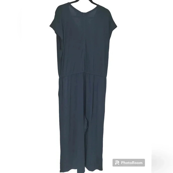 Eileen Fisher cap sleeve wide leg jumpsuit - Picture 4 of 7